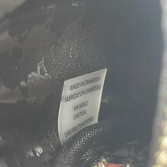 Karl Lagerfeld Paris Multi-Color Clip Pouch Coin Bag Earbuds Keys Pink Red Green - Picture 7 of 7